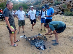 The South Africans show us how it's done with a Braai on Day 1!